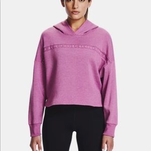 Under Armour crop fleece hoodie, brand new with tag